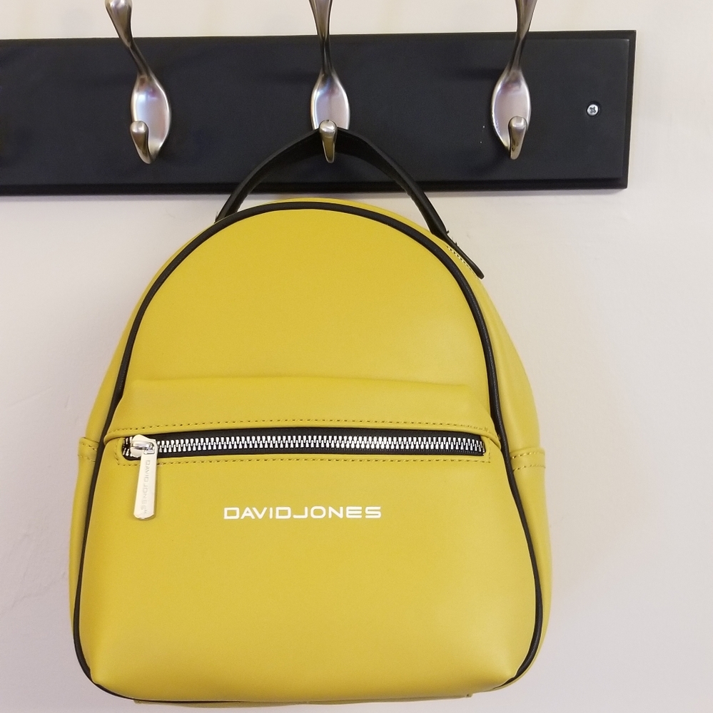 David Jones backpack.mustard